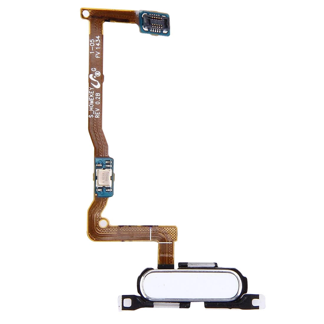 Home Button with Flex Cable for Galaxy Alpha / G850F - White