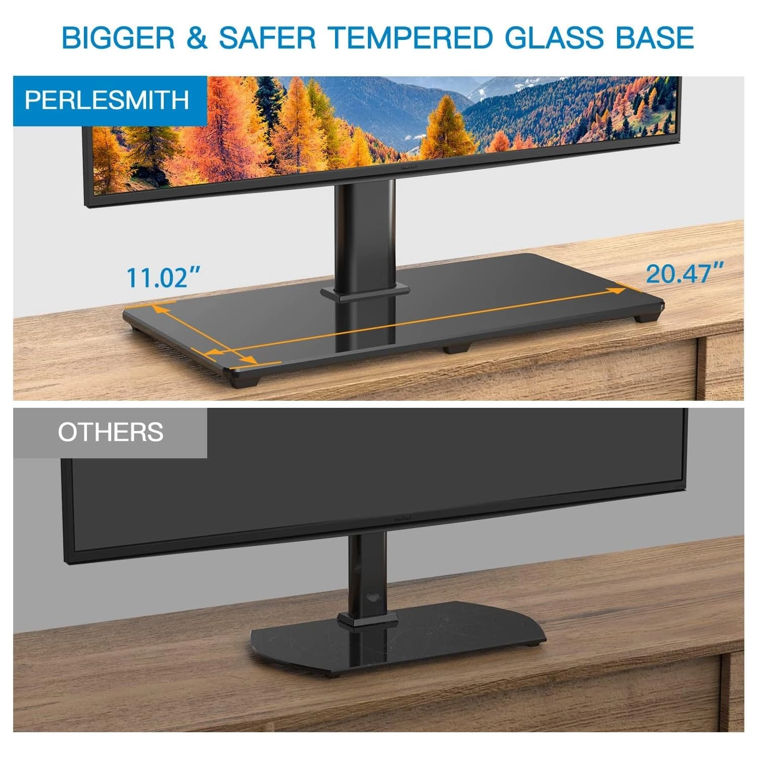Table Top TV Stand - 22"-65" 110 pounds