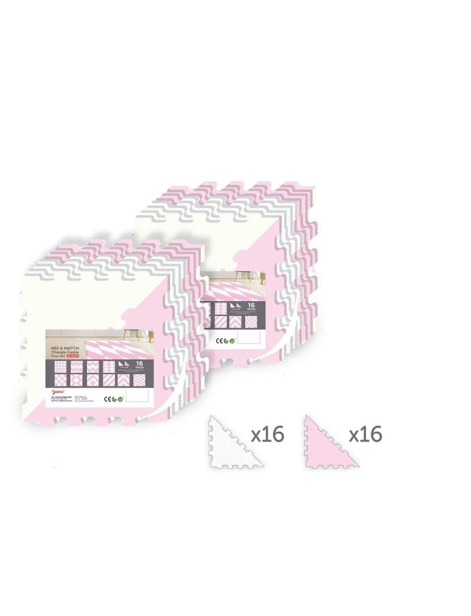 Triangle Puzzle Floor Mat - 10 Months