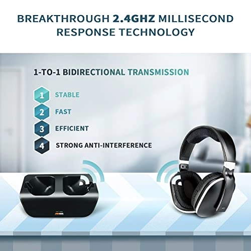 Wireless TV Headphones - Wireless Headphone
