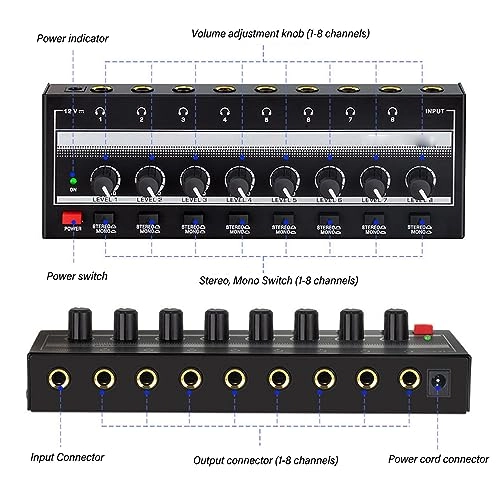 8-Channel Headphone Amplifier
