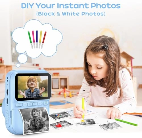 Kids Instant Camera - 3.0 Inch 14MP 1080P