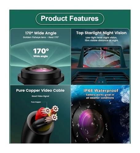 Car Reversing Camera - Night Vision AHD1080P