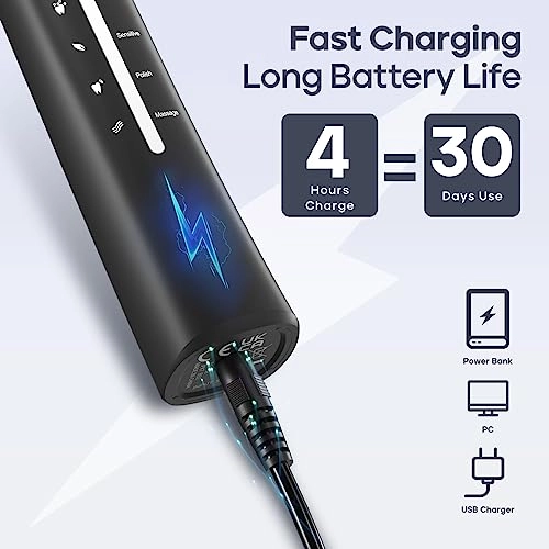 SG-2753 - Pressure Sensor 8 Brush Heads USB Charging