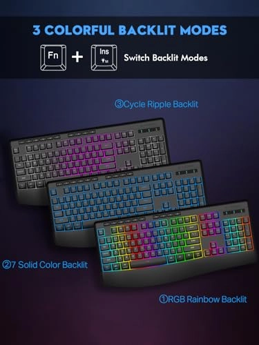 RGB Wireless Keyboard - Wired/Wireless