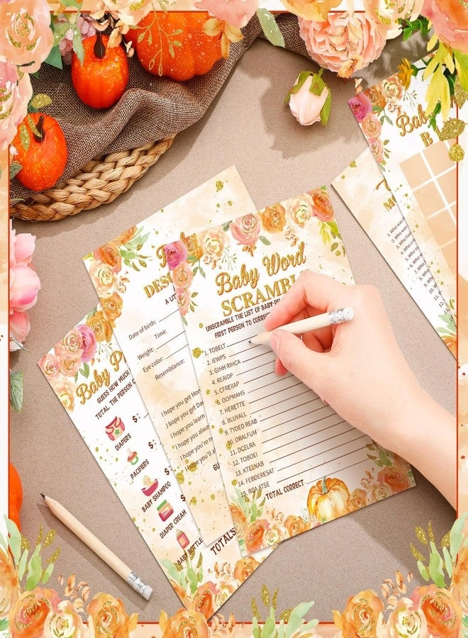 Baby Shower Games Activities Cards - 145 pieces