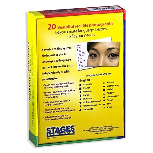 Lang-O-Learn Body Parts Photo Cards - 20 pieces