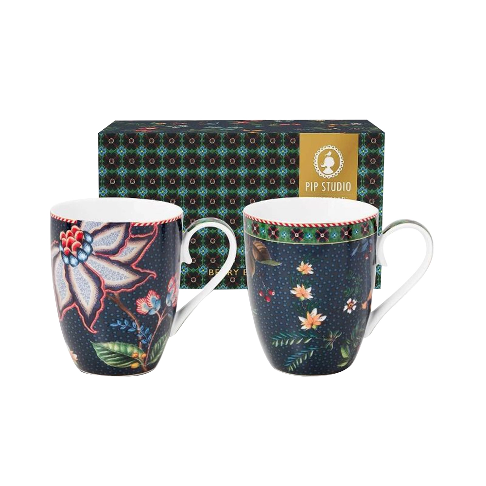PIP STUDIO Berry Blues Mug - 2 pcs