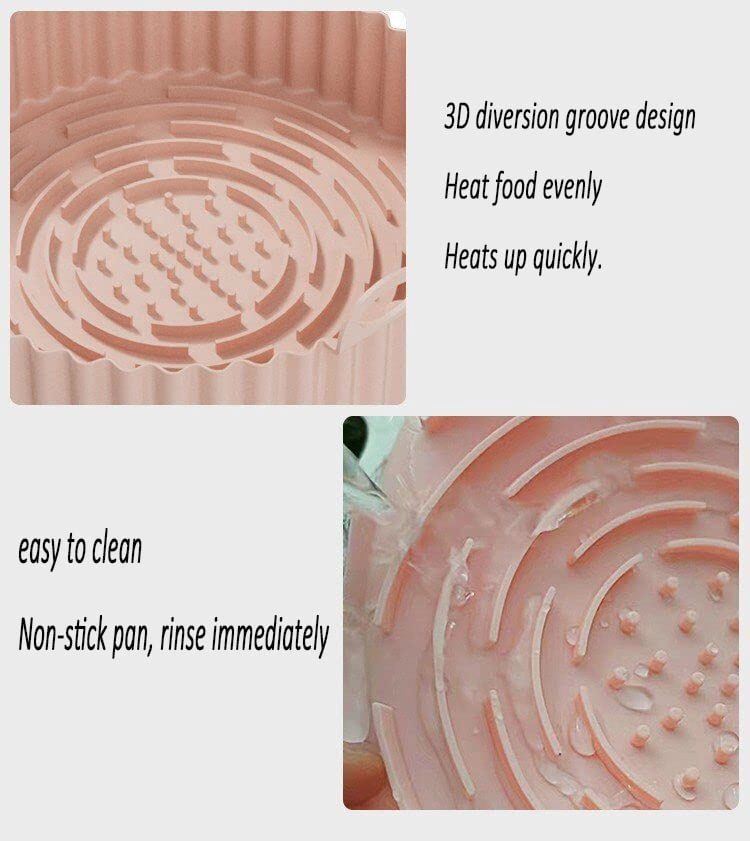 Air Fryer Silicone Pot - Aluminium, Plastic 2 x