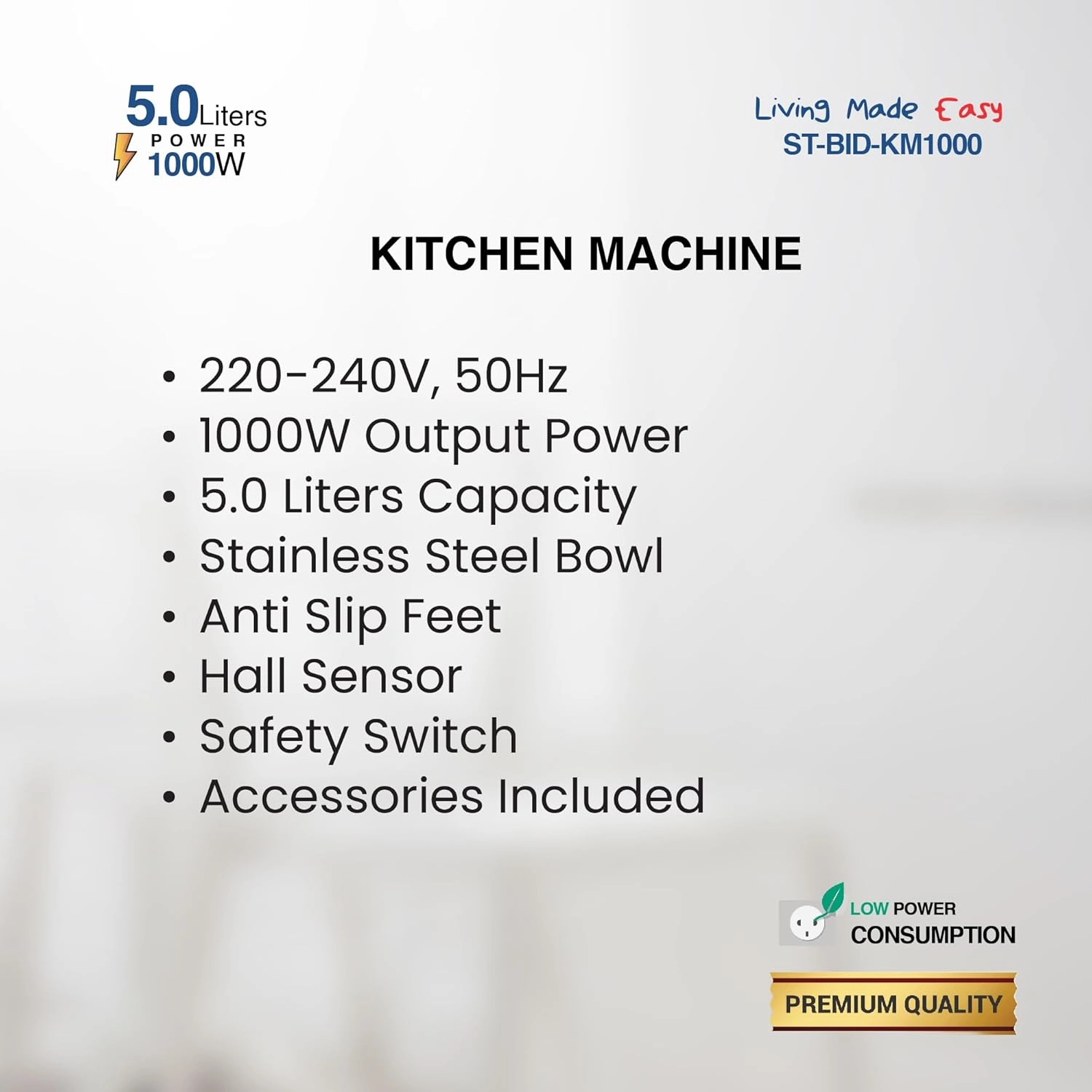 ST-BID-KM1000 - 5 L 1000 W
