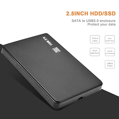 Mobile Hard Drive Enclosure - 6TB 2.5 Inches SSD HDD