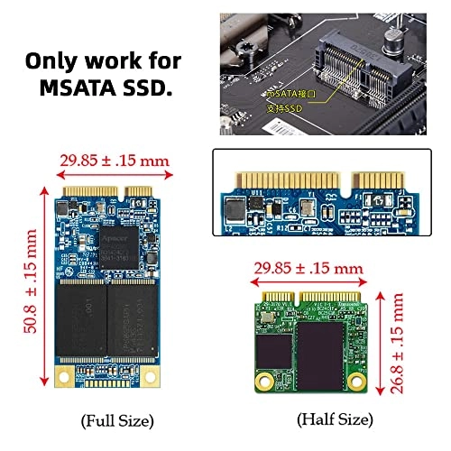 MSATA MiniSATA SSD Card - Dual