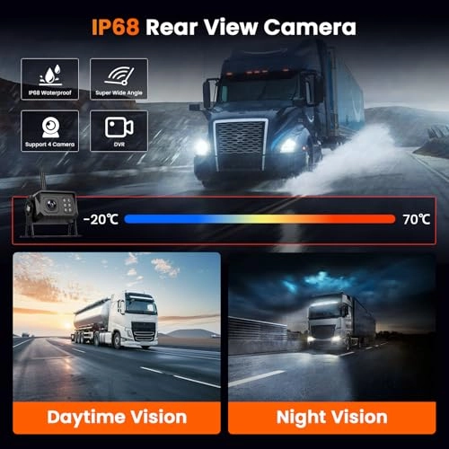 Digital Reversing Camera Kit - Night vision wireless 720P