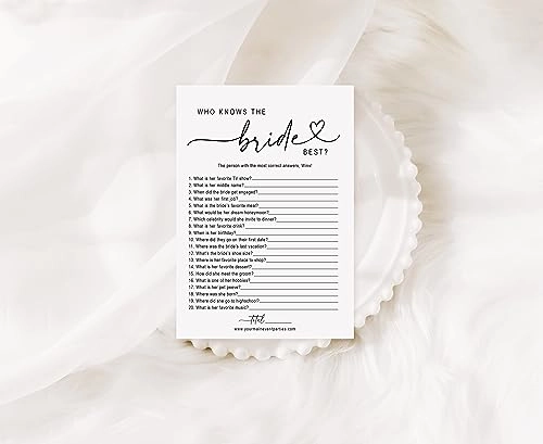 Who Knows The Bride Best - 50 piece(s)