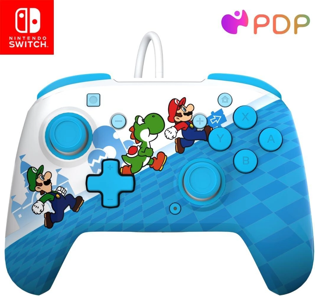 Nintendo Switch Rematch Wired Controller Toad riding Yoshi 