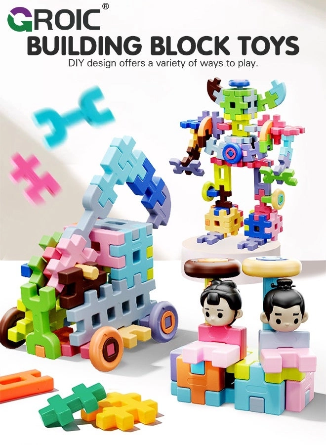 Interlocking Building Blocks - 88 pcs Building Blocks