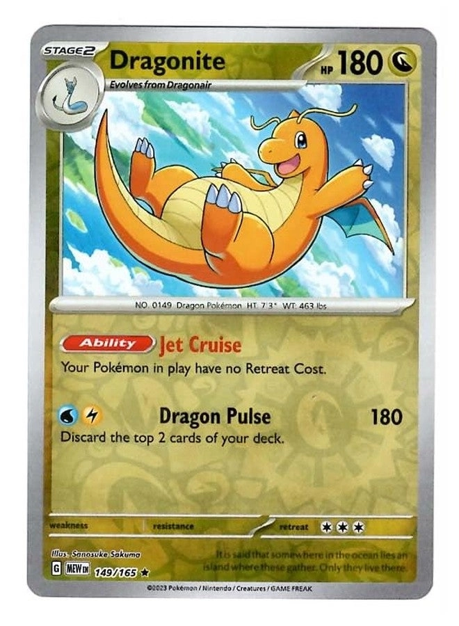 Pokémon Dragonite 149/165 - Reverse Foil
