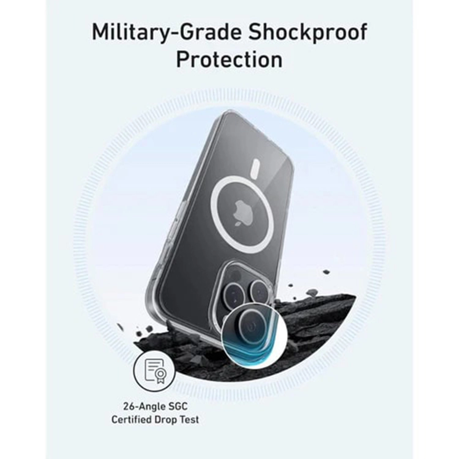 Magnetic Case Transparent for iPhone 16 Pro