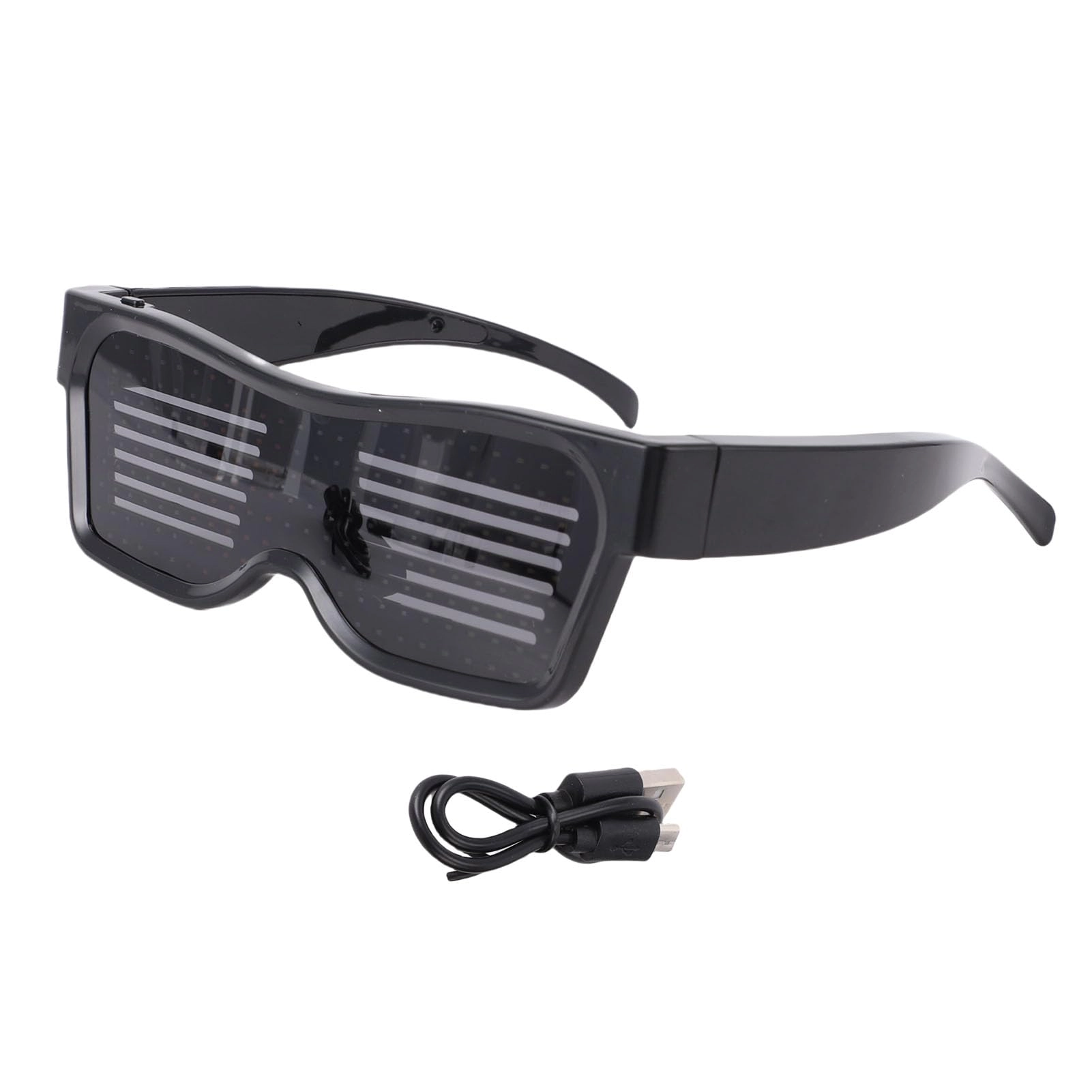 ViaGasaFamido LED Glasses - 31 Animations 11 Preset Patterns Bluetooth APP Control