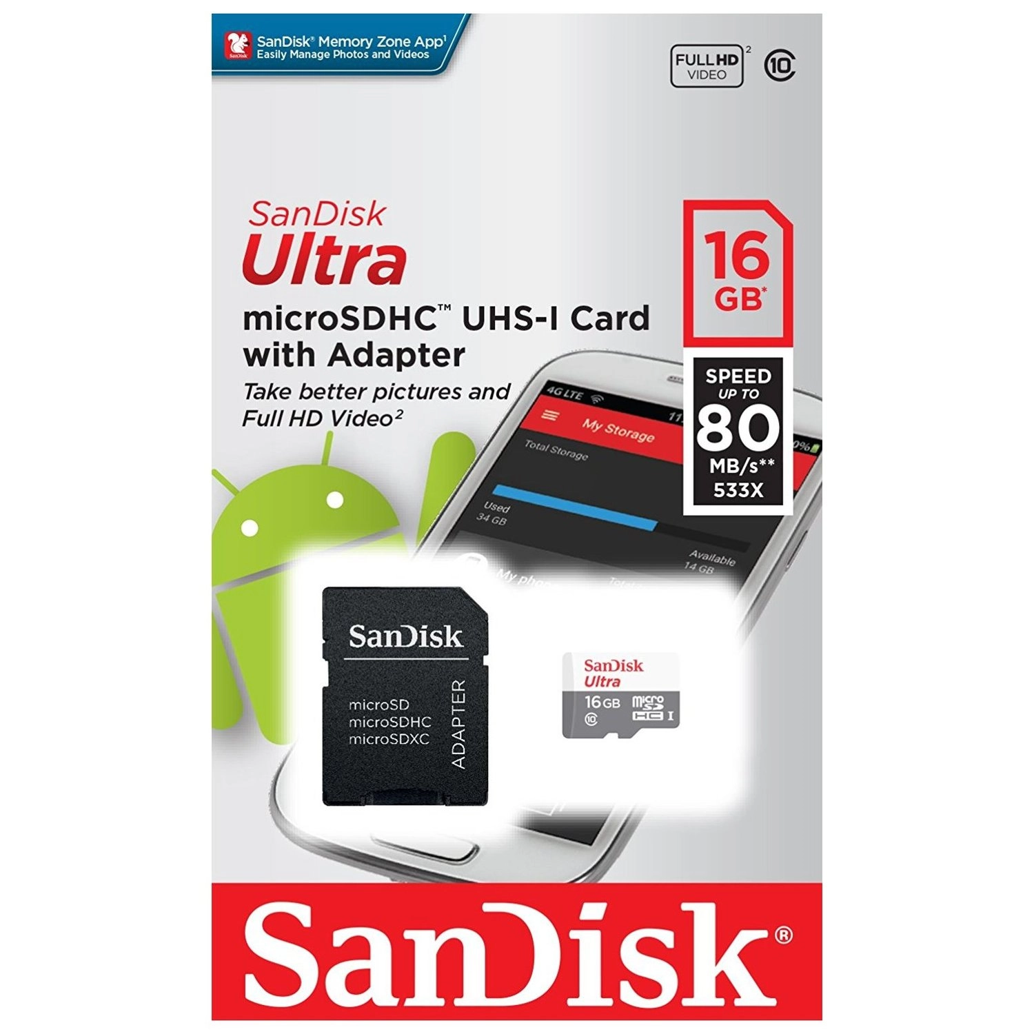Ultra MicroSDHC UHS-I 16GB