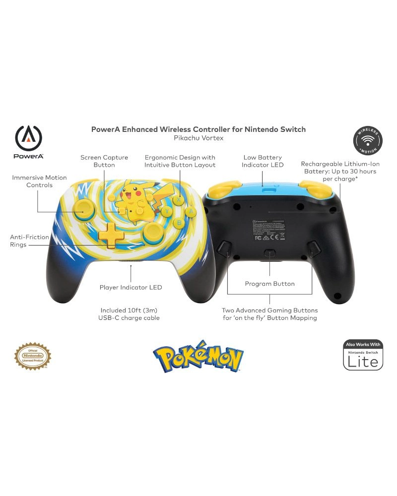 Advantage wireless controller - Pokemon Mega Evolutions Nintendo Switch