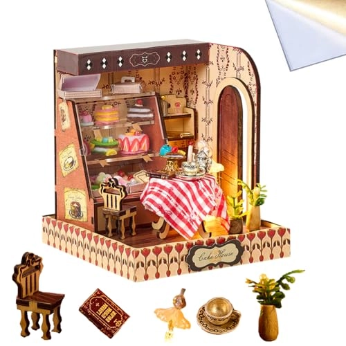 Miniature Wooden Dollhouse Furniture Kit - Creative Room 1:24