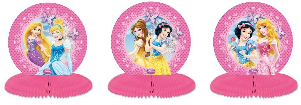 Amscan Princess Sparkle Mini Centerpieces - 3-Pieces