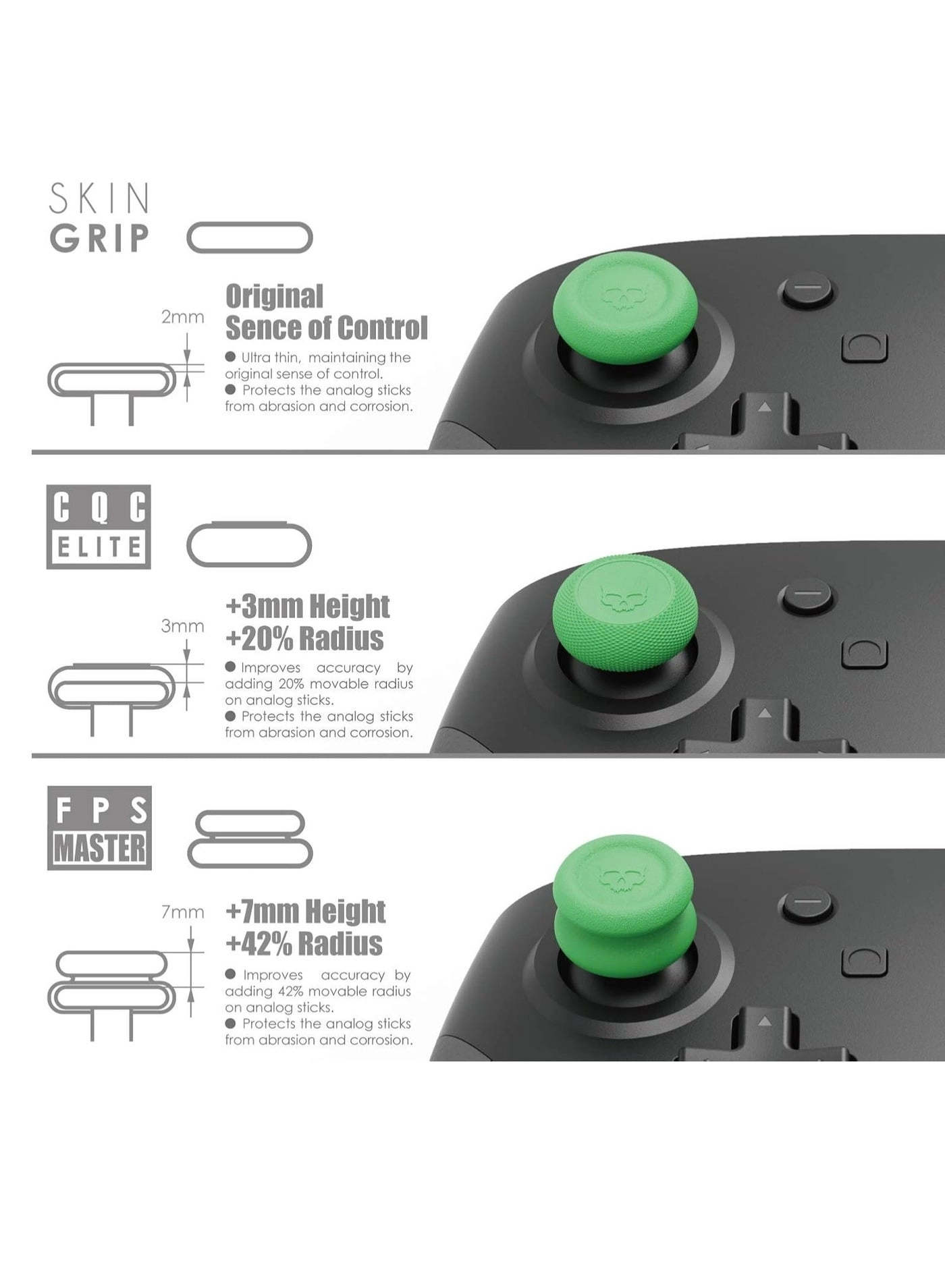 Thumb Grip Caps - Switch Pro Controller PS5 PS4 Slim Pro Controller