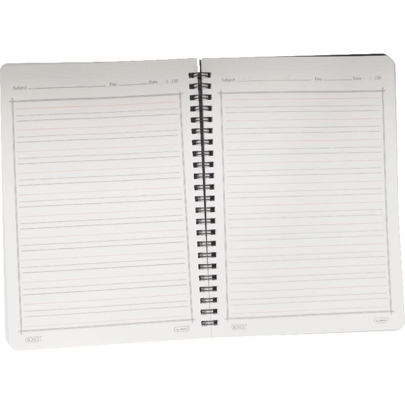 Notebook 19 X 26 cm Spiral - Grid 100 Sheets