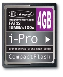 Integral Compact Flash Card - 4GB
