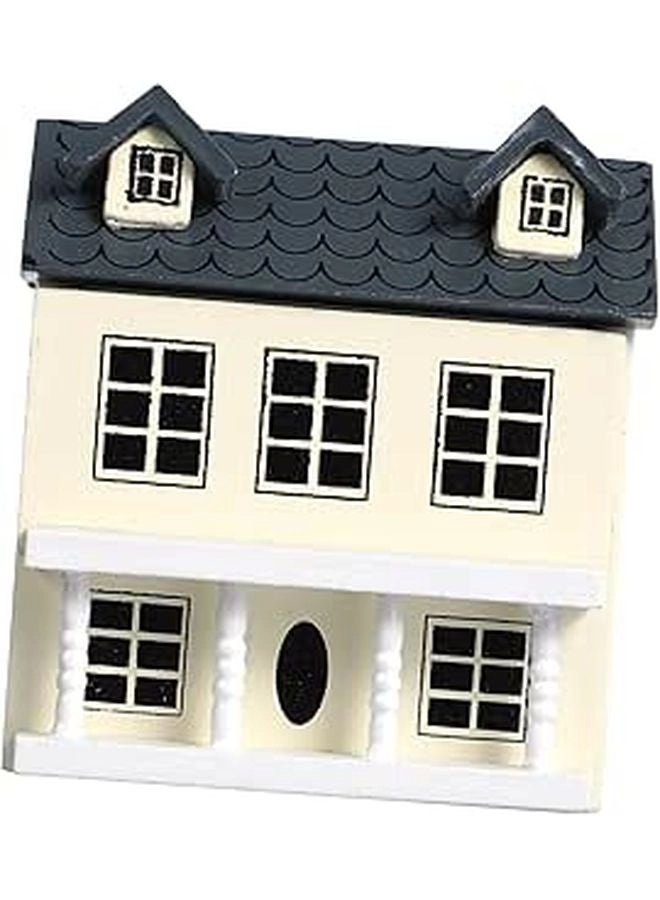 Healifty Tiny House Model Kit - Blue Walls Gray Roof