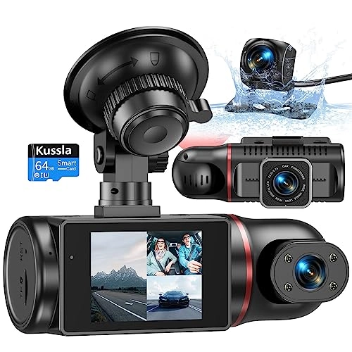 Kussla Dash Cam Front and Rear Inside - 1080p