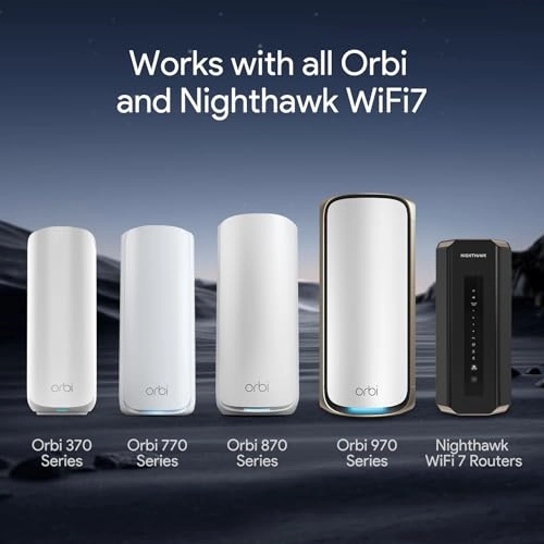 Orbi WiFi 7 Wall Mount - 2 Packs Orbi WiFi 7 Mesh Systems and Nighthawk WiFi 7 routers