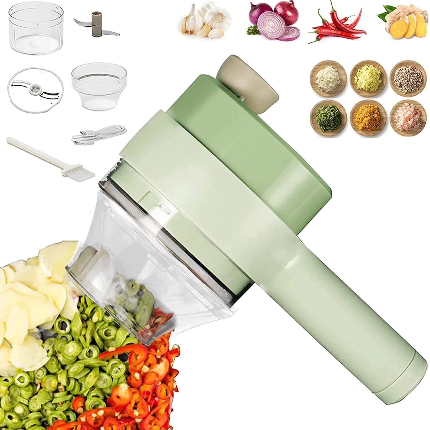 Handheld Electric Vegetable Cutter - Rechargeable battery