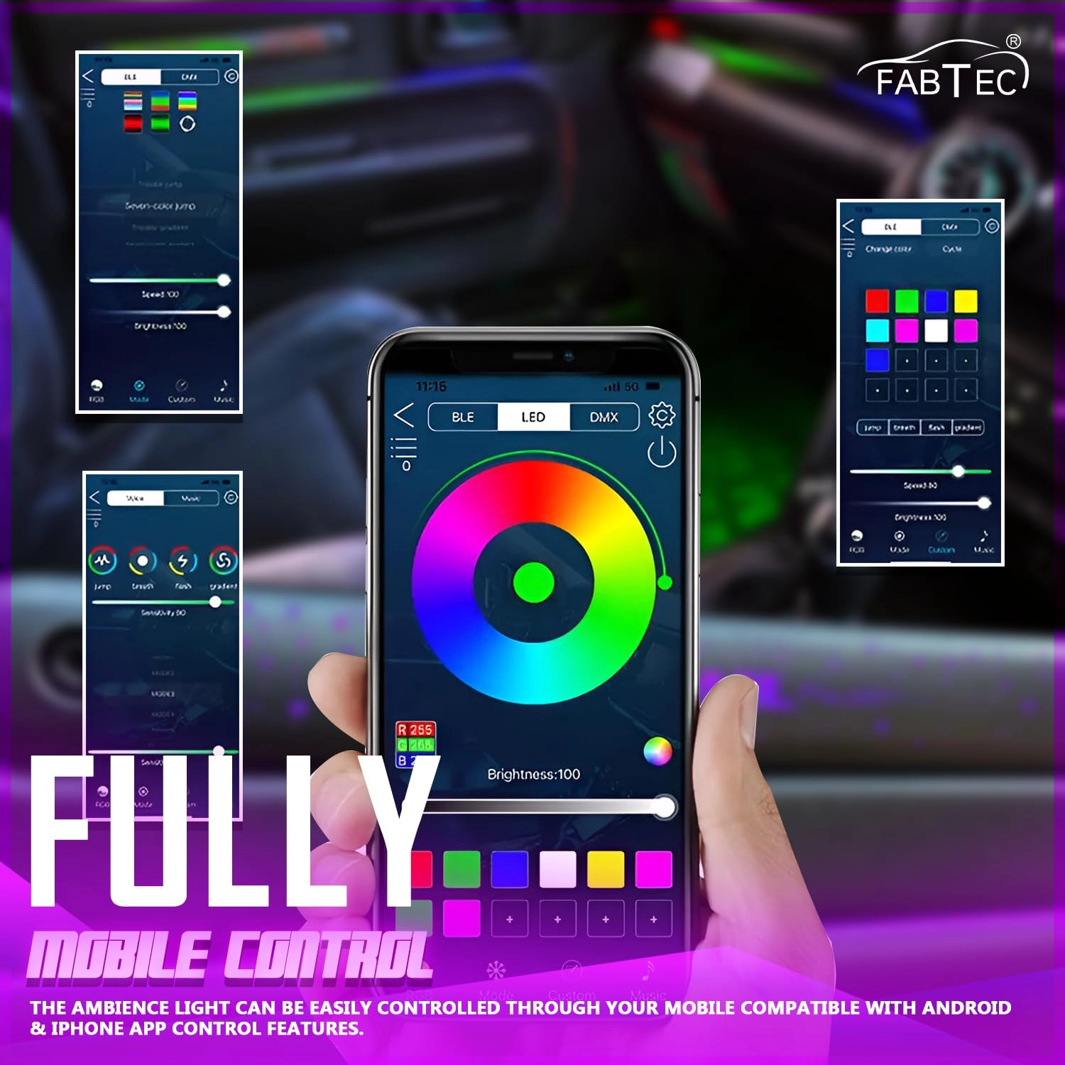 Thar Ambient Light - Car Interior Light Kit Multi Color