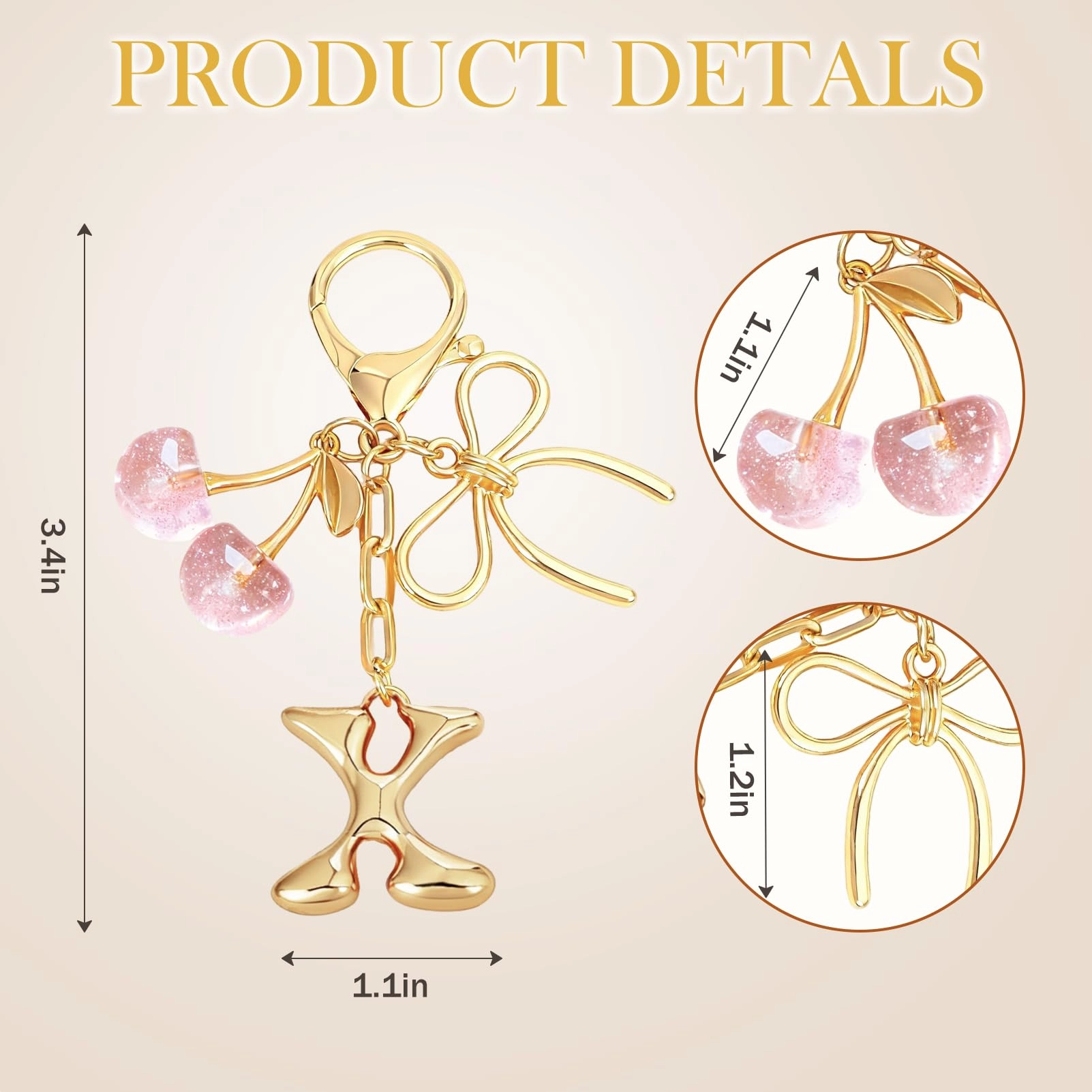 Initial P Keychain - Letter