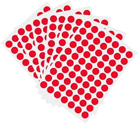 PARLAIM Round Color-Code Dot Stickers - 1050 PCS 3/4 Inch