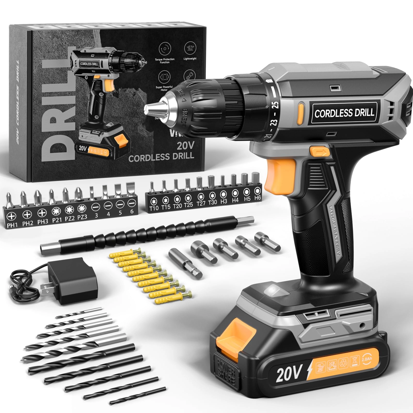 Cordless Drill Driver - 2000mAh