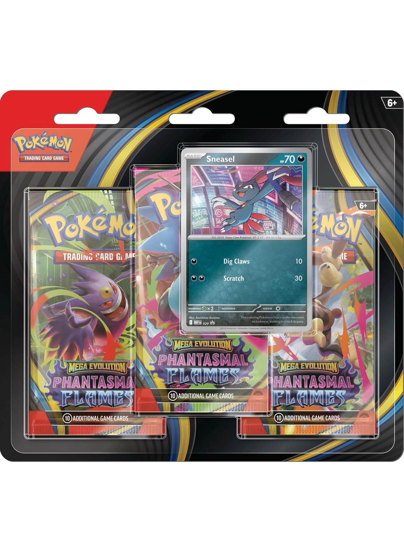 Pokémon Phantasmal Flames 3-Pack Blister - 3pcs