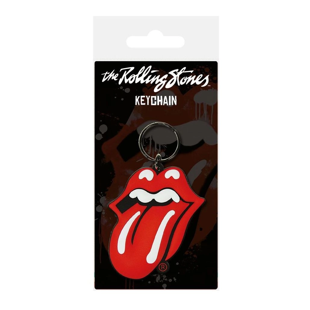PYRAMID POSTERS The Rolling Stones Tongue Rubber Keychain