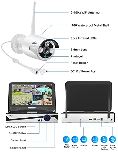 Expandable Wireless Security Camera System - 4 10 channels 5MP