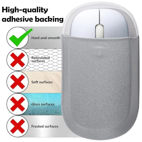 Stick-On Laptop Mouse Holder