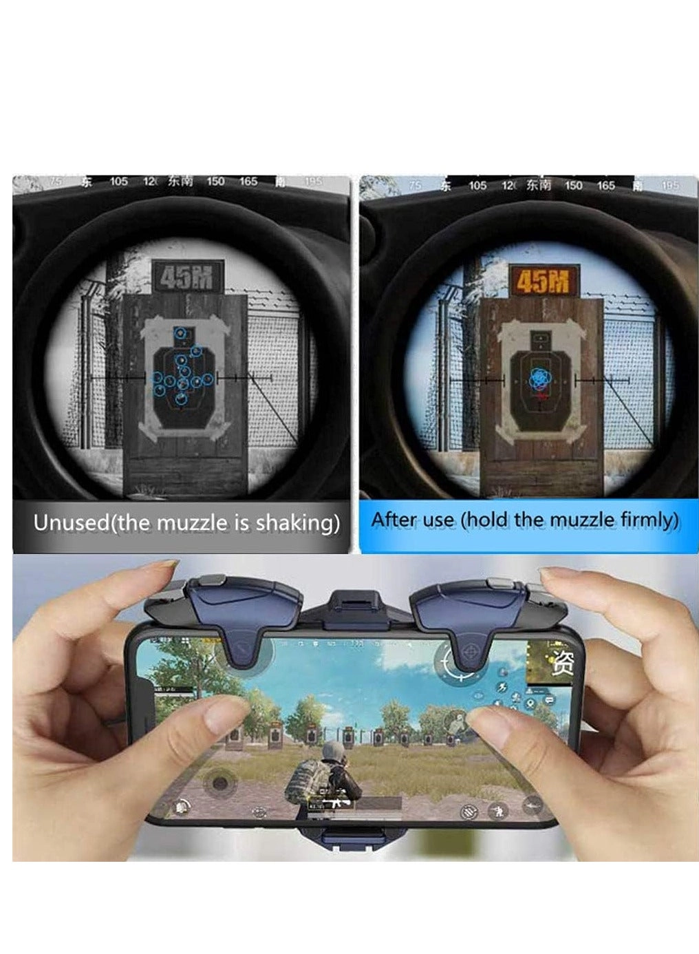 Mobile Game Controller - PUBG Mobile Call Of Duty Mobile Critical Ops Rules of Survival Knives Out Cross Fire Terminator 2 Judgment Day Survivor Royale