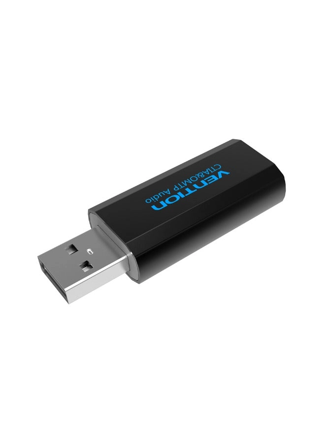 USB External Sound Card - Stereo Earphone Mic Adapter for PC/Laptop/PS4