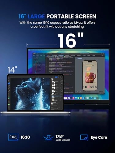 Portable Monitor - 2.5K 16 Inches