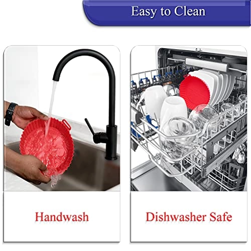 Air Fryer Silicone Liner - 2Pcs Silicone + Mitten - 1Pc + Magnetic Time Chart - 1Pc