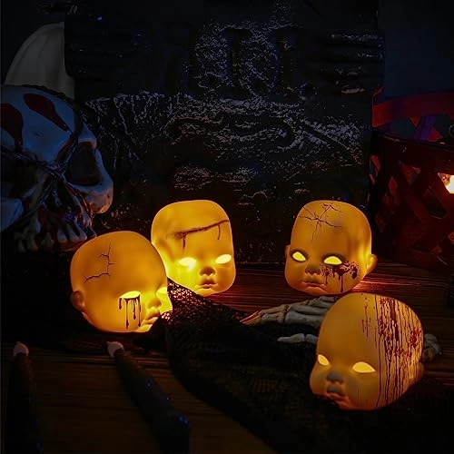 Doll Heads - Halloween 15 pieces Adult 2.8 x 3.0 x 3.15 inches