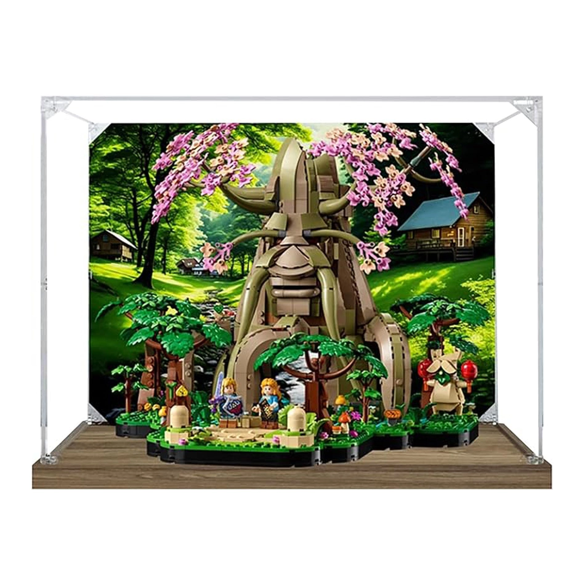 Acrylic Display Box - Assembled Dustproof Measures 15.7 x15.7 x 13.7 inches ( 40x40x35 cm)