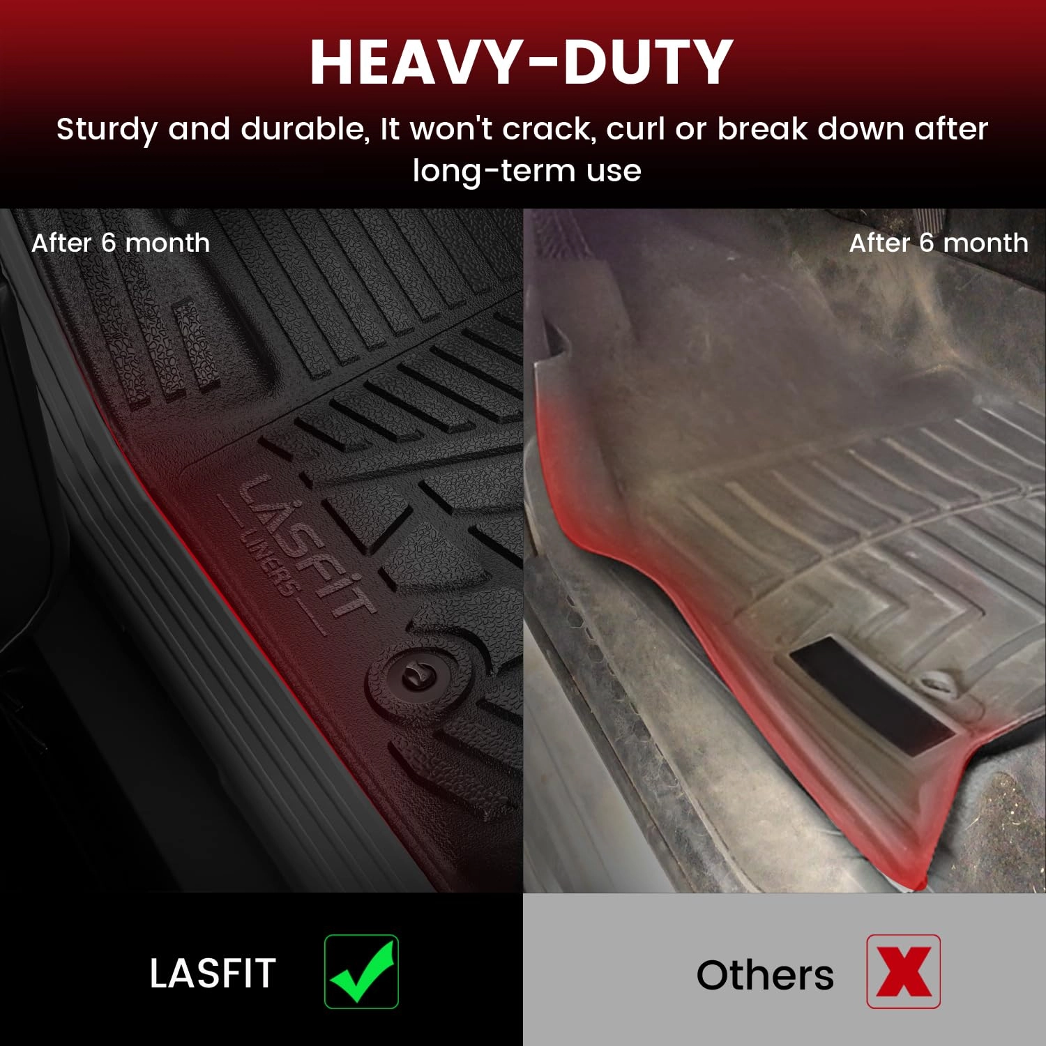 Floor Mats for Chevrolet Chevy Equinox/GMC Terrain - 2018-2024 All Weather TPE Custom Fit