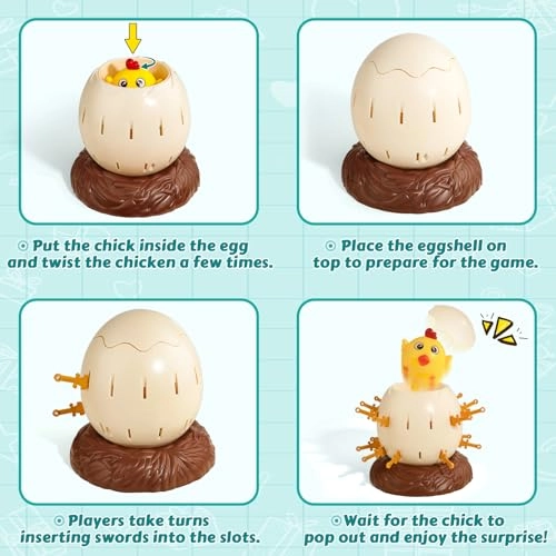 Pop Up Chick Board Game - 3+Year